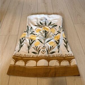 Abercrombie & Fitch White and Yellow Floral Dress